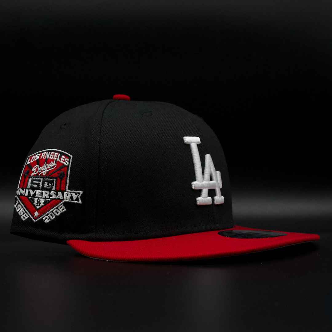 LA 50 ANNIVERSARY RED & BLACK SBNAP BACK